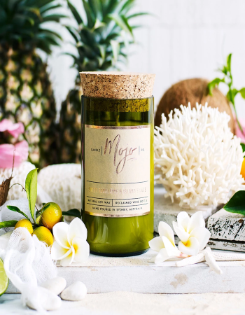 Mojo Wine Bottle Candle - Sweet Tangerine & Island Fruits