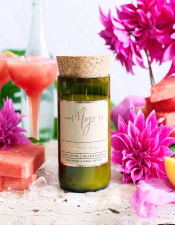 Mojo Wine Bottle Candle - Watermelon Lemonade