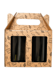 Drinking Glasses (2pc, Kraft box)